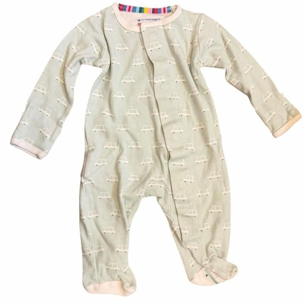 Magnetic Me light green baby onesie
